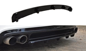 Splitter tylny srodkowy Audi TT RS 8J (z dyfuzorem) (czarny mat)
