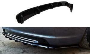 Splitter tylny srodkowy BMW 3 E46 M-Pack Coupe (z dyfuzorem) (czarny mat)