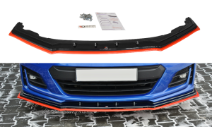 Przedni splitter V4 Subaru BRZ Polift (czarny mat)