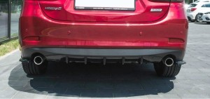 Splittery tylne boczne Mazda 6 GJ (MK3) Polift (czarny mat)