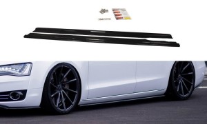 Dokładki progów Audi A8 D4 (carbon look)