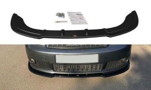 Splitter przedni V2 Audi A4 S-Line B6 (czarny mat)