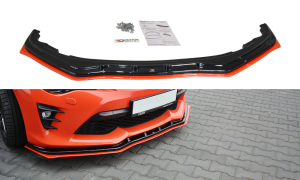 Przedni splitter V4 Toyota GT86 Polift (czarny mat)
