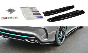 Tylne boczne splittery Mercedes-Benz CLA C117 AMG-Line Polift (carbon look)