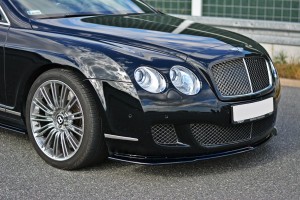 Splitter przedni V1 Bentley Continental GT (czarny mat)