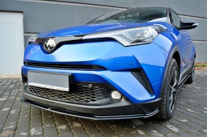 Przedni splitter V1 Toyota C-HR (czarny mat)