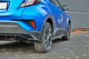 Tylne boczne splittery Toyota C-HR (czarny mat)