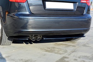 Splittery tylne Audi A3 Sportback 8P i 8P Polift (czarny mat)