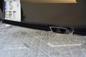 Splitter tylny srodkowy (bez dyfuzora) Dodge Challenger MK3 Phase I SRT8 Coupe (czarny mat)