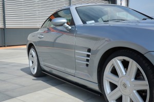 Dokładki progow Chrysler Crossfire (czarny mat)
