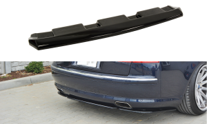 Splitter tylny srodkowy Audi A8 W12 D3 (bez dyfuzora) (czarny mat)