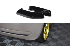 Splittery tylne boczne Fiat 500 Hatchback Przedlift (czarny mat)
