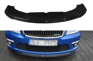 Splitter przedni V2 Skoda Octavia RS MK2 FL (czarny mat)