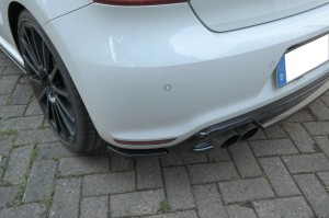 Tylne boczne splittery Volkswagen Polo MK5 R WRC (czarny mat)