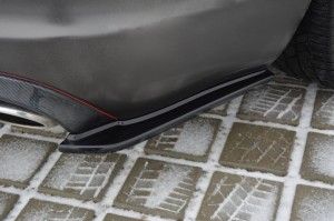 Splittery tylne boczne Jaguar XF (X250) MK1 Sportbrake S-PACK (czarny mat)