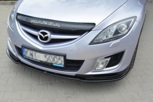 Przedni splitter Mazda 6 MK2 Sport / Hatchback (GH) Przedlift (carbon look)