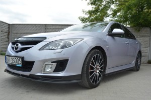Dokładki progów Mazda 6 MK2 Sport / Hatchback (GH) Przedlift (carbon look)