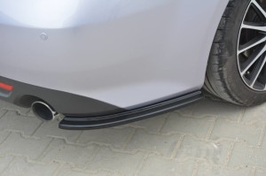 Tylne boczne splittery Mazda 6 MK2 Sport / Hatchback (GH) Przedlift (czarny mat)