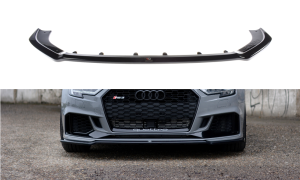 Splitter przedni V2 Audi RS3 8V FL Sedan (czarny mat)