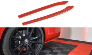 Splittery tylne boczne V2 Volkswagen Golf MK7 R Kombi Polift (carbon look)