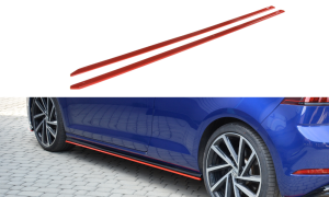 Dokładki Progów V.2 Volkswagen Golf R / R-Line Mk7 Facelift
