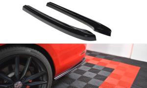 Splittery tylne boczne V1 Volkswagen Golf MK7 R Kombi Polift (czarny mat)