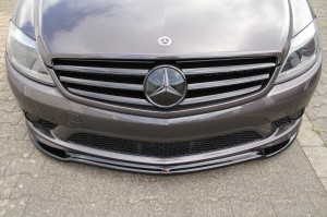 Przedni splitter Mercedes CL 500 C216 AMG-Line (czarny mat)
