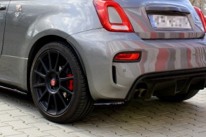 Splittery tylne boczne Fiat 500 Abarth MK1 Polift (carbon look)