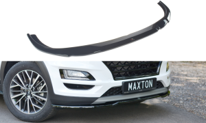 Przedni splitter V2 Hyundai Tucson MK3 Polift (czarny mat)