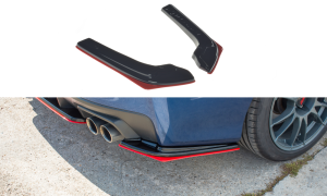 Splittery tylne boczne V2 Subaru WRX STI (czarny mat)
