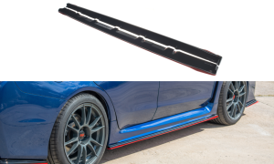 Dokładki progów V2 Subaru WRX STI (carbon look)