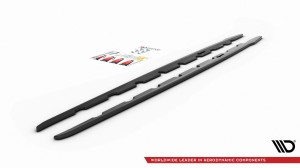 Dokładki progów V2 BMW 1 F40 M-Pack (czarny mat)