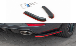 Tylne boczne splittery V2 Seat Leon Cupra MK3 ST Polift (carbon look)
