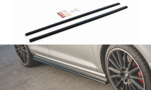 Dokładki progów V2 Volkswagen Golf MK7 GTI (wąskie) (carbon look)