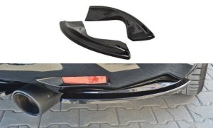 Tylne boczne splittery Infiniti QX70 (czarny mat)