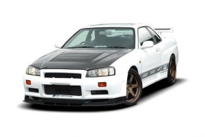 Splitter przedni Nissan Skyline R34 GTR (do zderzaka 2299) GTR Look