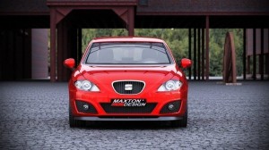 Splitter przedni Seat Leon II Polift (czarny mat)