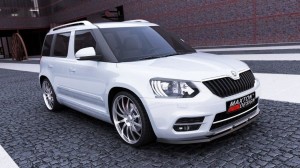 Splitter przedni Skoda Yeti City Polift (czarny mat)