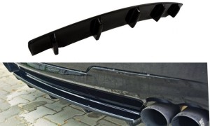 Splitter tylny srodkowy BMW 5 F11 M-Pack (2 podwójne końcówki wydechu) (czarny mat)