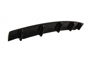 Splitter tylny srodkowy BMW 5 F11 M-Pack (2 pojedyncze końcówki wydechu) (carbon look)