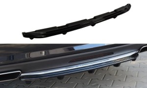 Splitter tylny srodkowy Mercedes CLS C218 (z dyfuzorem) AMG Line (czarny mat)