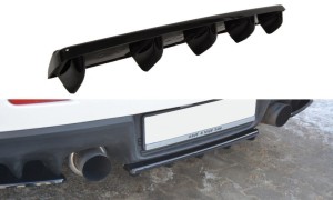 Splitter tylny srodkowy Mitsubishi Lancer Evo X (z dyfuzorem) (carbon look)