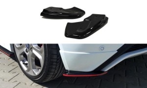 Splittery tylne boczne Ford Fiesta MK7 ST / ST-Line / Zetec S Polift (czarny mat)