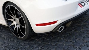 Splittery tylne boczne Volkswagen Golf MK6 GTI 35th (czarny mat)