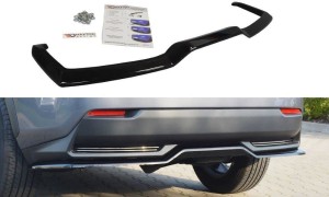 Splitter tylny srodkowy Lexus NX MK1 H (bez dyfuzora) (czarny mat)