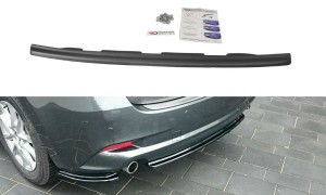 Splitter tylny srodkowy Mazda 3 BM (MK3) Polift (bez dyfuzora) (czarny mat)