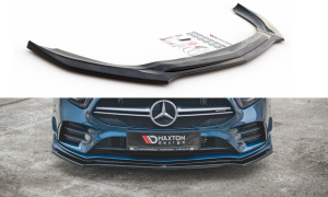 Splitter przedni V2 Mercedes A35 AMG W177 (czarny mat)
