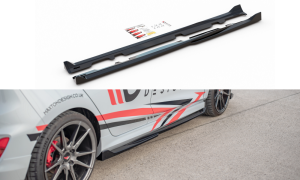 Dokładki progów V4 Ford Fiesta Mk8 ST / ST-Line (carbon look)