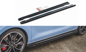 Dokładki progów V4 Hyundai I30 N Mk3 Hatchback/ Fastback (czarny mat)