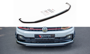 Splitter przedni V3 VW Polo GTI MK6 (carbon look)